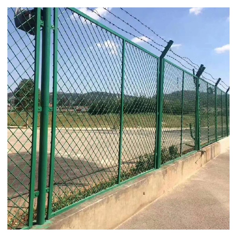 玉林现货公路隔离栅 厂房绿色隔离网 框架护栏网带框圈地