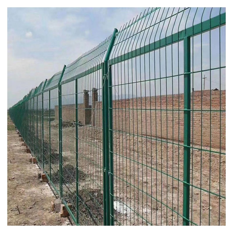 百色公路框架双边丝护栏 果园防护铁丝网 道路框架护栏网