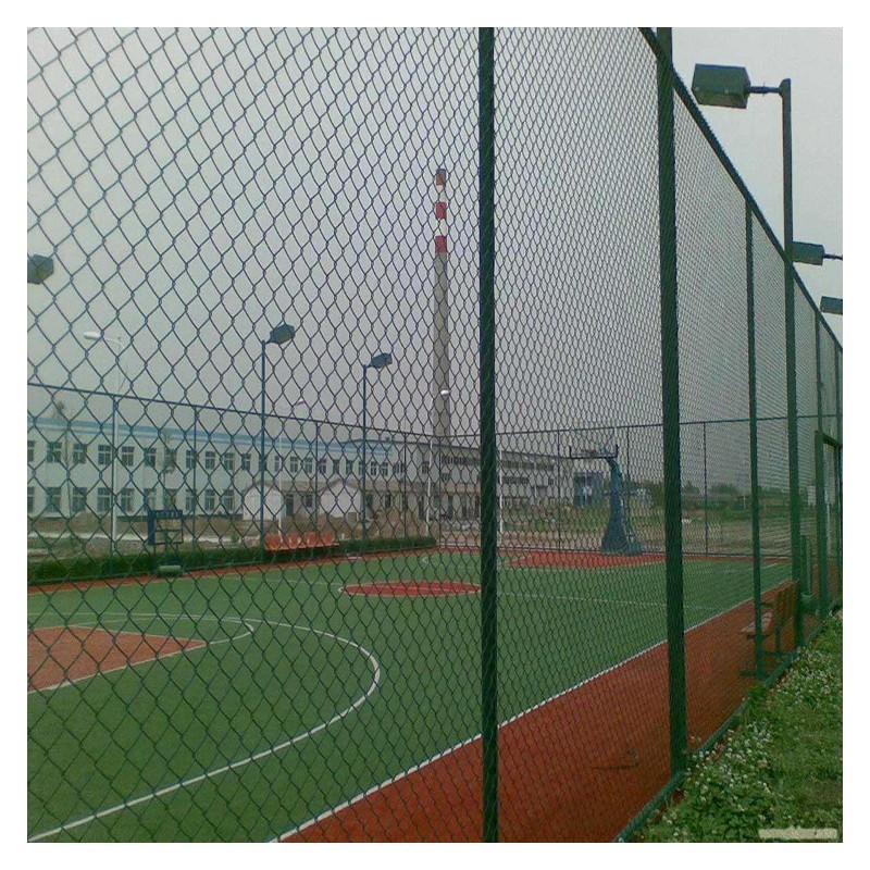 广西包塑涂塑勾花网护栏 学校球场围栏体育场围栏 足球场围网