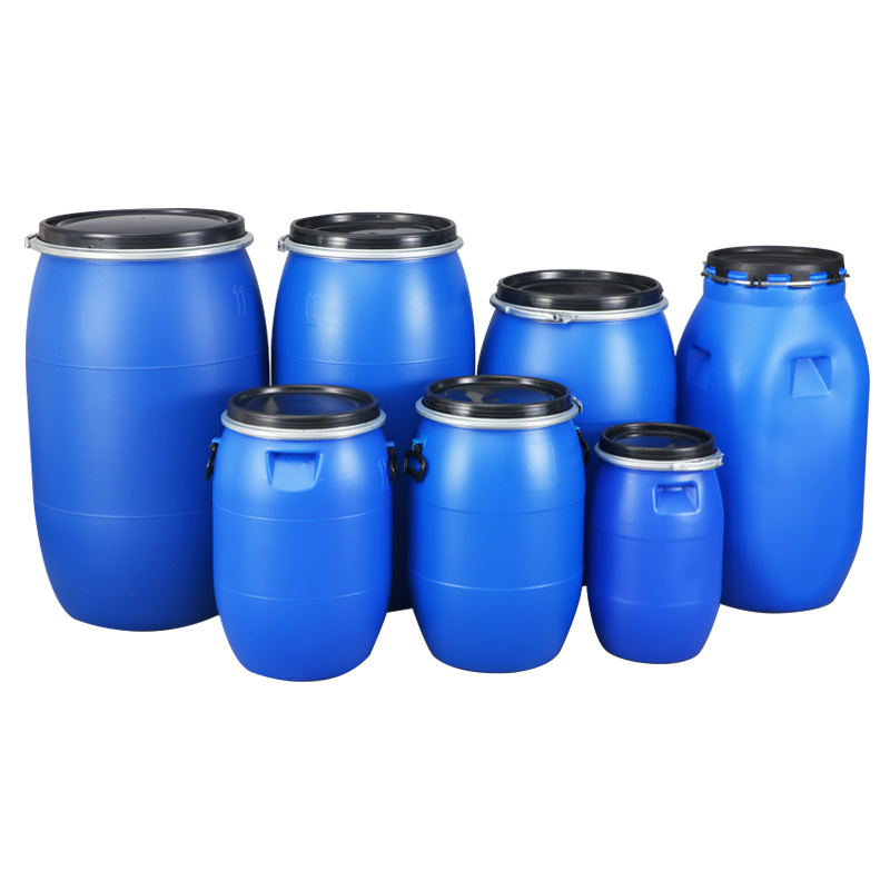 特厚法兰桶200L 化工桶30升 废液桶60公斤 柴油桶塑料桶新款