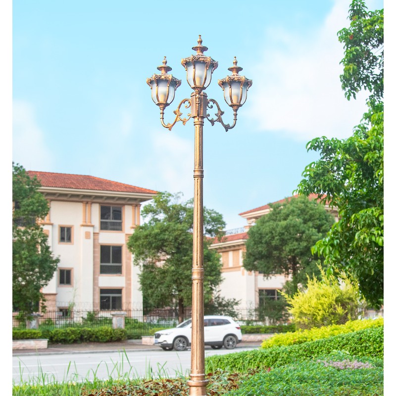 户外防水灯 景观装饰双头欧式花园庭院别墅 3米高杆院子公路灯