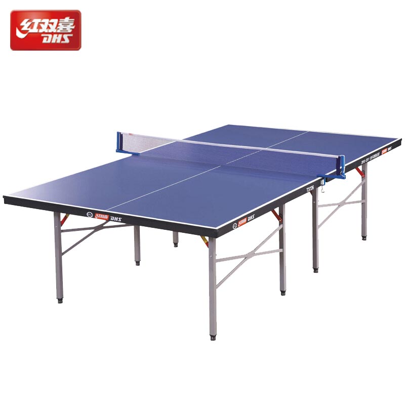 广西国奥体育专营体育健身器材、体育用品、红双喜T3726标准可折叠乒乓球桌