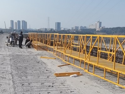 桥梁吊篮施工图片G30-连霍高速 桥梁吊篮施工技术视频