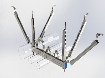 广西抗震支架厂家 建筑电缆桥架侧向支架单管 消防支架可定制
