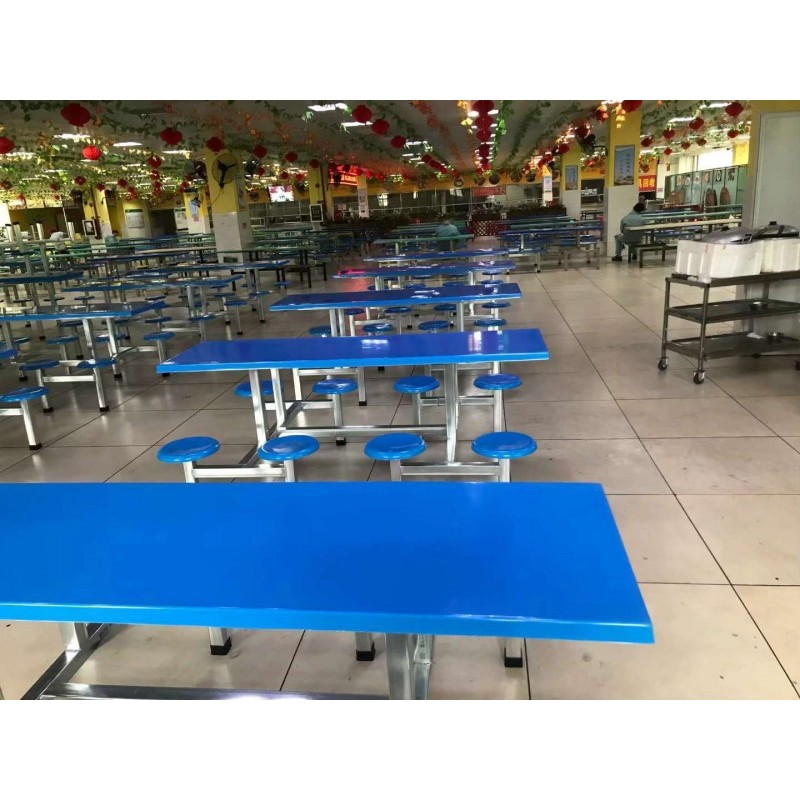 工厂食堂餐桌椅学校食堂餐桌椅不锈钢快餐桌椅定制
