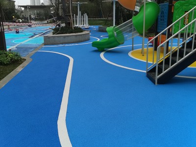体育场运动跑道地面材料  学校小区儿童乐园EPDM 可施工定制