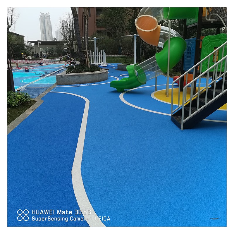 体育场运动跑道地面材料  学校小区儿童乐园EPDM 可施工定制