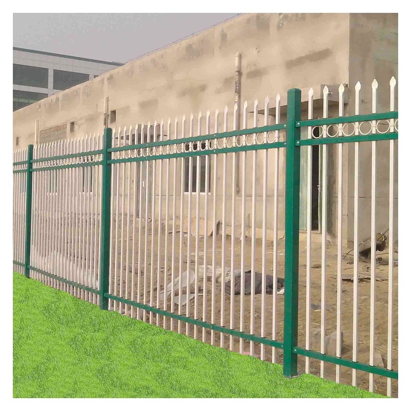 广西小区锌钢护栏围 栏铁艺栅栏工地防护围栏 别墅围墙护栏锌钢护栏杆
