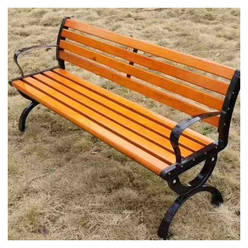 广西环保定制生产公园木质座椅 塑木广场休闲椅 安装简易快捷