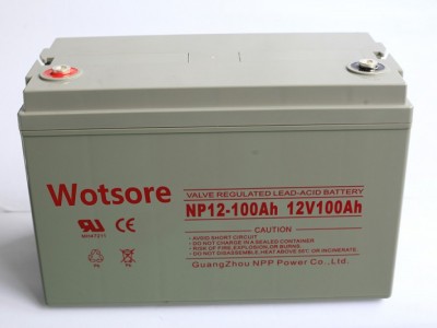 WOTSORE蓄电池 UPS配套蓄电池 广西南宁蓄电池NP100-12 12-100Ah 阀控式免维护铅酸蓄电池