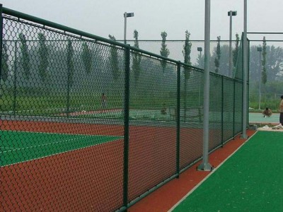 广西体育场围护栏网 篮球场围网 pvc铁丝包塑球场围网