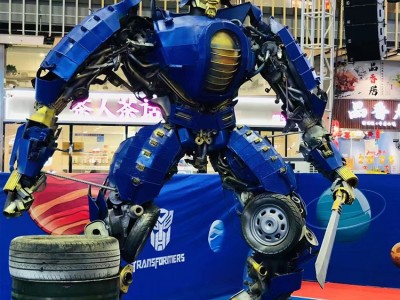 变形金刚 大型商场开业助力活动专用大黄蜂机器人模型定做