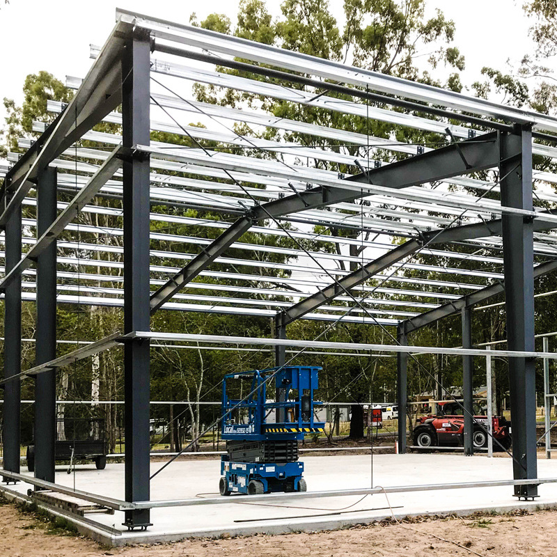 大型多层异形钢结构厂房加工 维护方便自重轻可用于仓库