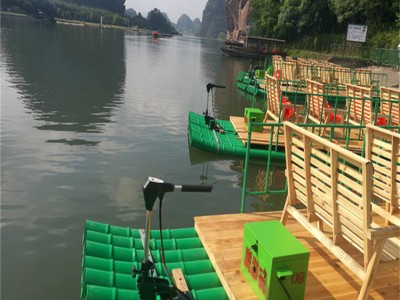 艺宏塑料竹筏  景区观光竹筏  水上观光船  PVC管塑料竹筏船