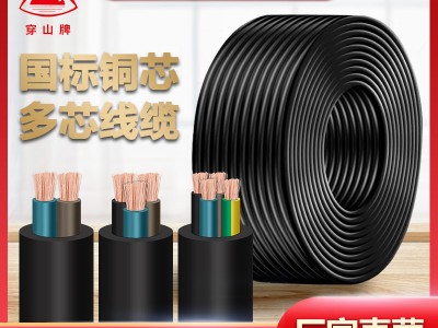 YZ中型橡套线缆新能源汽车充电线充电桩工程电缆国标铜芯